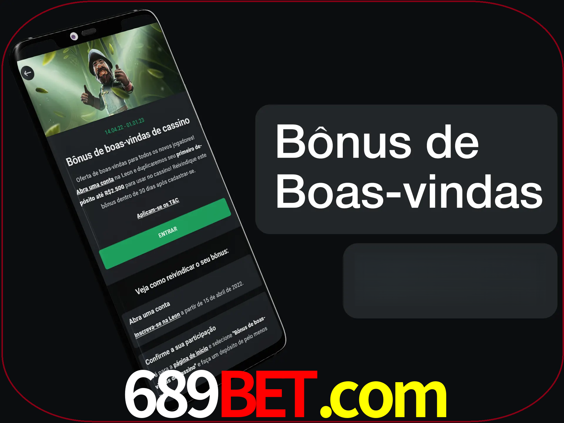 Não se esqueça de usar o bônus de boas-vindas.